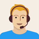 male, Headset, young, Man, person, support, Avatar Linen icon