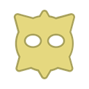 yellow, bot, Android, round, virus, Eyes, Hexagon Khaki icon