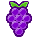 food, Grapes, Eating, healthy, Berries Black icon
