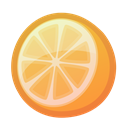 juicy, tropical, Orange, Citrus, fresh Black icon