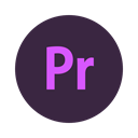 Premiere, Audio, video, Clip, movie, Edit, adobe DarkSlateGray icon