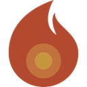 Flame, fire, Candle, hot, light Sienna icon