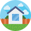 house, Building, Estate, Home, real SkyBlue icon