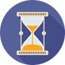 Hourglass, Clock, loading, time, watch DarkSlateBlue icon