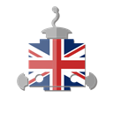 robot, telegram, bot, united kingdom, uk, flag Black icon