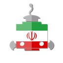 iran, Ir, bot, flag, telegram, robot Black icon