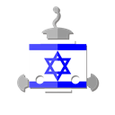 bot, Il, Israel, robot, telegram, flag Black icon