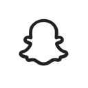 Snapchat, Social Black icon