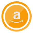 store, shopping, Amazon Orange icon