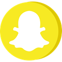 Social, media, Communication, Snapchat, network Gold icon