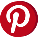 Social, pin, media, pinterest, navigation, Multimedia Firebrick icon