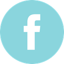 online, Social, media, Facebook SkyBlue icon