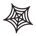 horror, halloween, web, spider, scary Black icon