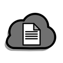 Database, Data, cloud2, Cloud, upload, Clouds, storage Black icon