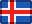 flag, iceland SteelBlue icon