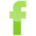 Social, Facebook, F, media YellowGreen icon