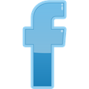Social, Facebook, media, F SkyBlue icon