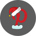 Snow, pinterest, christmas, Social DimGray icon