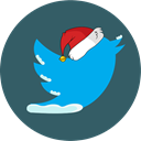 Snow, Social, christmas, twitter DarkSlateGray icon