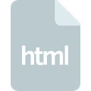 File, document, Format, html, Extension Silver icon