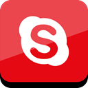 media, Connect, Social, online, Skype Tomato icon