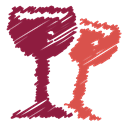 scribble, glass, wine, Alcohol, beverage, drink, Bottle Brown icon