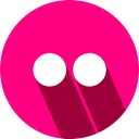flikr, Logo, social network DeepPink icon