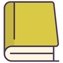 Pages, Library, Book, read, Books, Author DarkKhaki icon