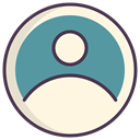 Human, profile, Avatar, Account, Man, user, person OldLace icon