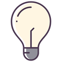 Electric, Light bulb, new idea, Check, bulb, good idea OldLace icon