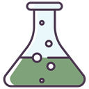science, chemical, flask, liquid DarkSeaGreen icon