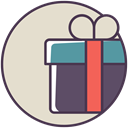 present, gift box, surprise, gift, Shop, giftbox, shopping Gainsboro icon
