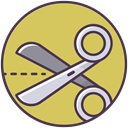 shears, Cut, scissor, craft, trim, scissors, cutter DarkKhaki icon