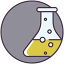 flask, liquid, science, chemical LightSlateGray icon