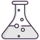 chemical, science, liquid, flask Gainsboro icon