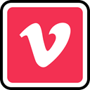 Social, media, online, Vimeo Crimson icon
