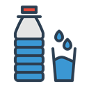 water, resolutions, drink, Aqua, Bottle, glass, drop Black icon