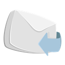 mail, reply, Arrow, Forward, Email, envelope, Letter Gainsboro icon
