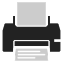 printer, Print, paper, printing Black icon