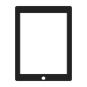 Tablet, Apple, Device, ipad, technology Black icon