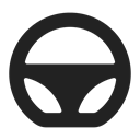 turn, Car, vehicle, auto, Steering Black icon