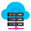share, Server, host, settings, Hosting, Cloud, Database DeepSkyBlue icon