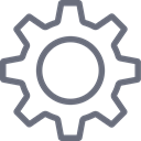 Action, Gear, Cog, preferences, Service, Options, settings DimGray icon