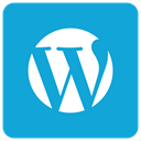 wp icon, Wordpress DarkTurquoise icon