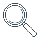 Magnifier, magnifying, search, seo, zoom Black icon