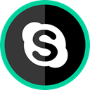 online, Logo, Social, Skype, media DarkSlateGray icon
