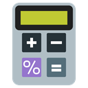 Device, calculation, Advantage, calculator, Finance Silver icon