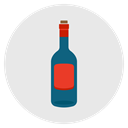 wine, drink, Alcohol, Empty, Bottle Lavender icon