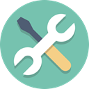 tools, Wrench, Screwdriver MediumAquamarine icon