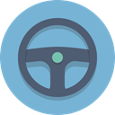 steering wheel SkyBlue icon
